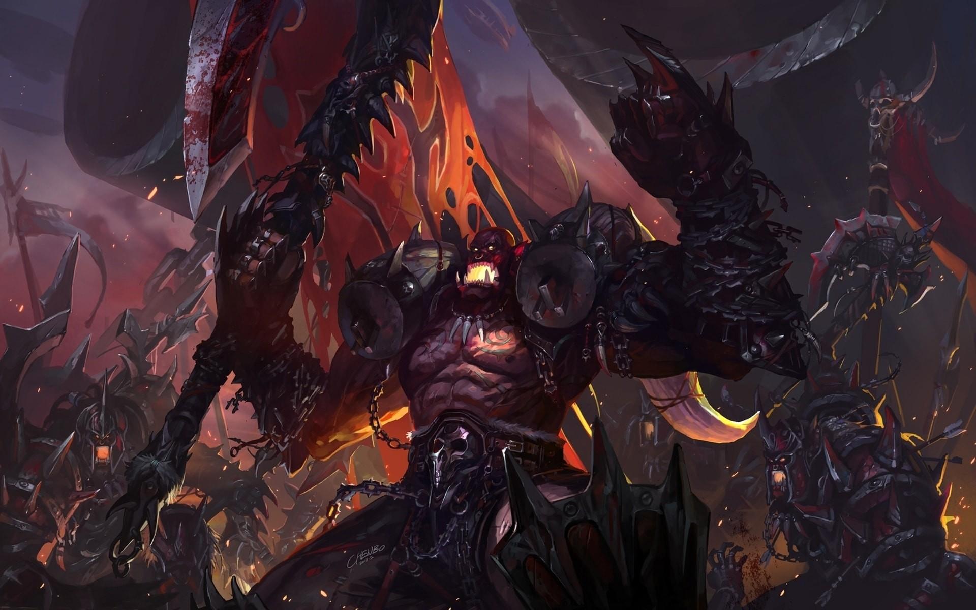 1920x1200 Garrosh Hellscream Wallpaper HD Wow Hellscream Background