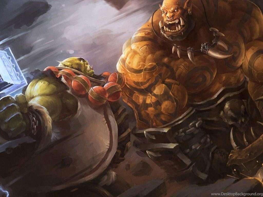 1024x768 Wallpaper Thrall, Wow, Garrosh Hellscream, Garrosh, World Of. Desktop Background