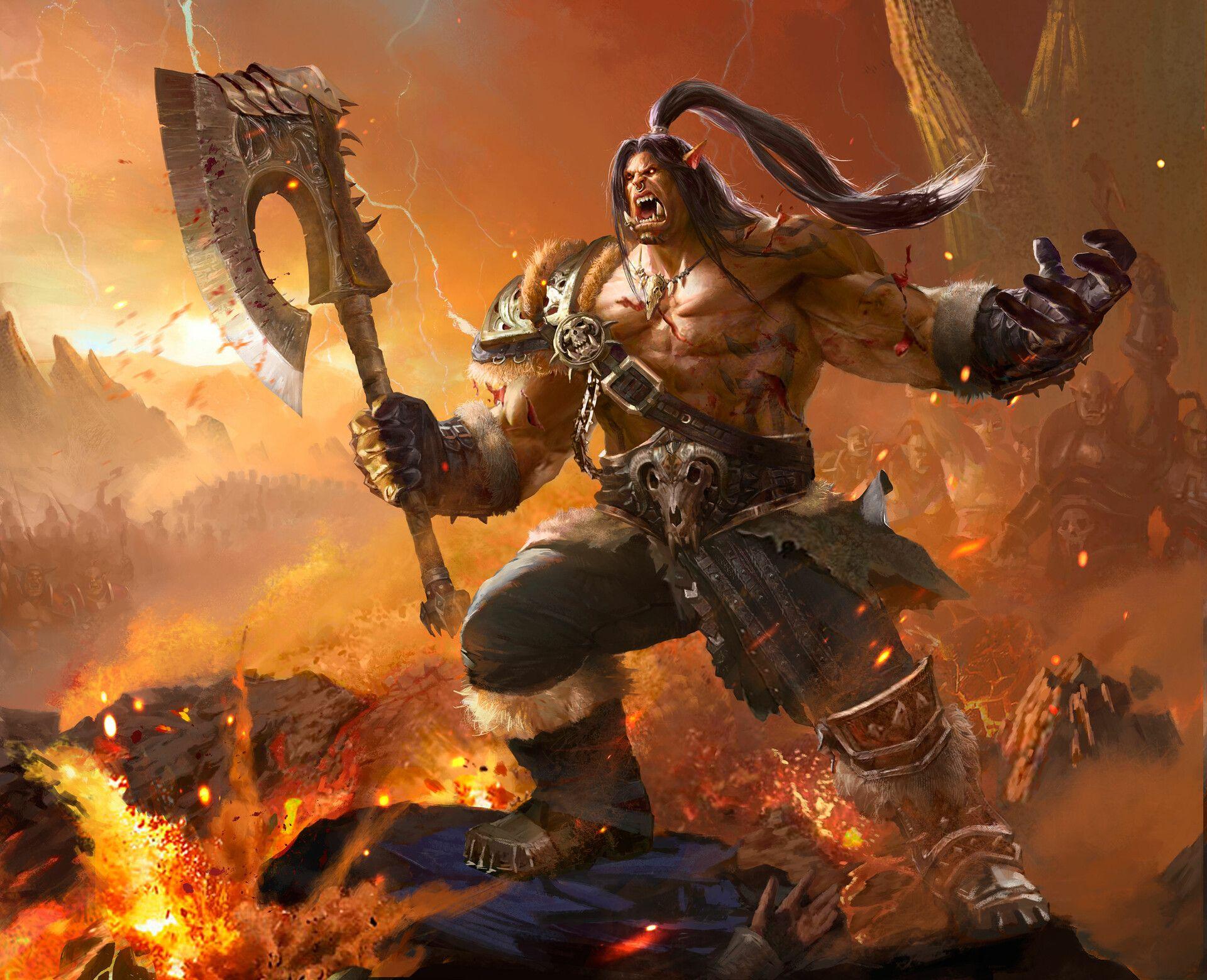 1920x1560 Grom Hellscream, yunhao zheng. World of warcraft orc, Warcraft art, World of warcraft wallpaper