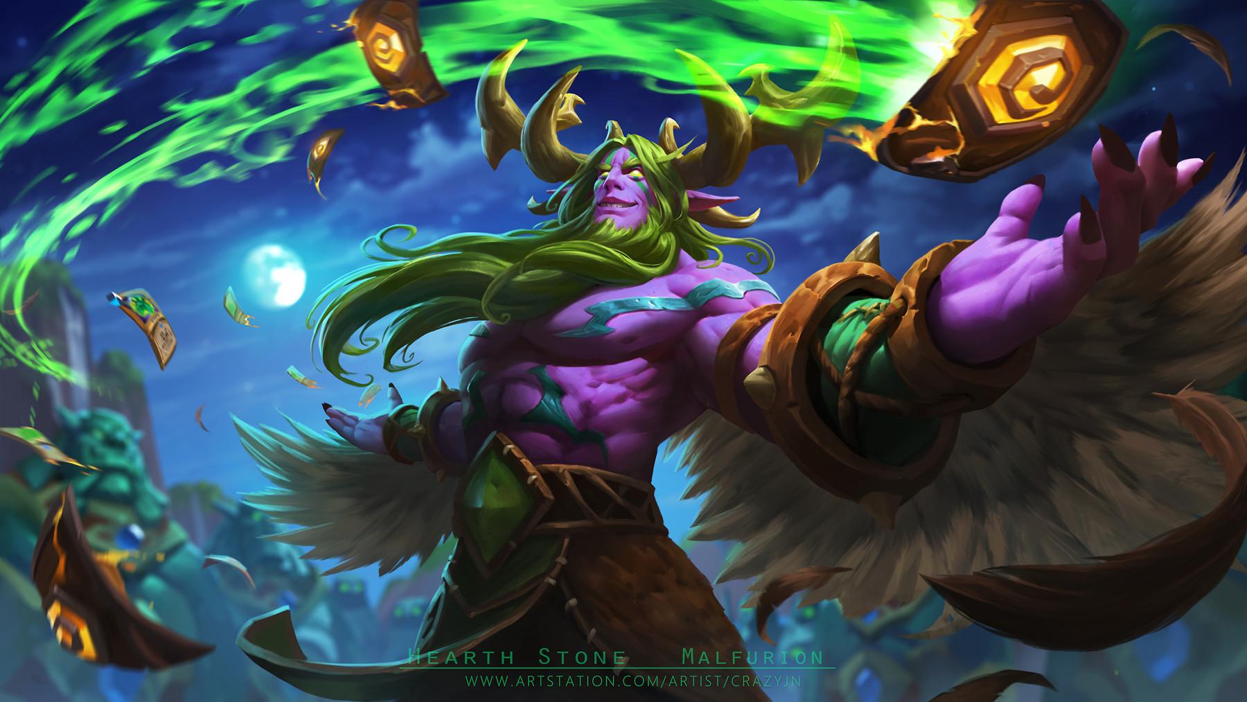 1800x1013 Malfurion Stormrage, Jing Zhang
