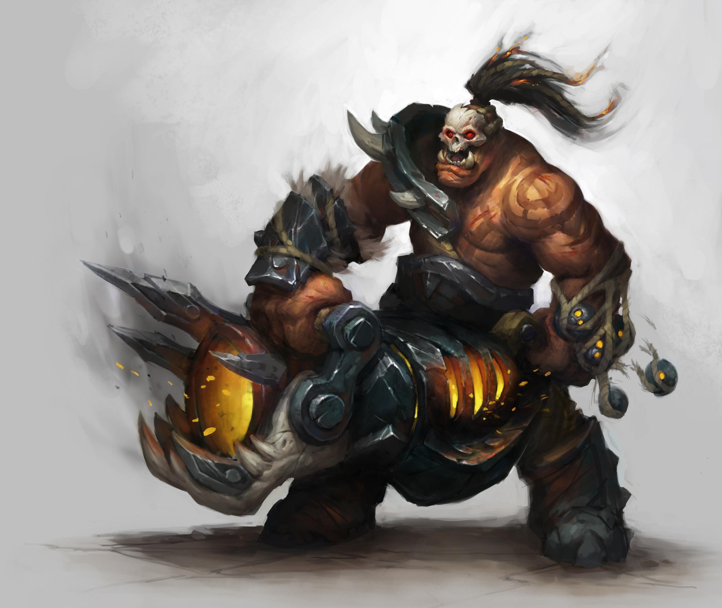 2500x2108 Warlords of Draenor Grom Hellscream Wallpaper HD / Desktop and Mobile Background