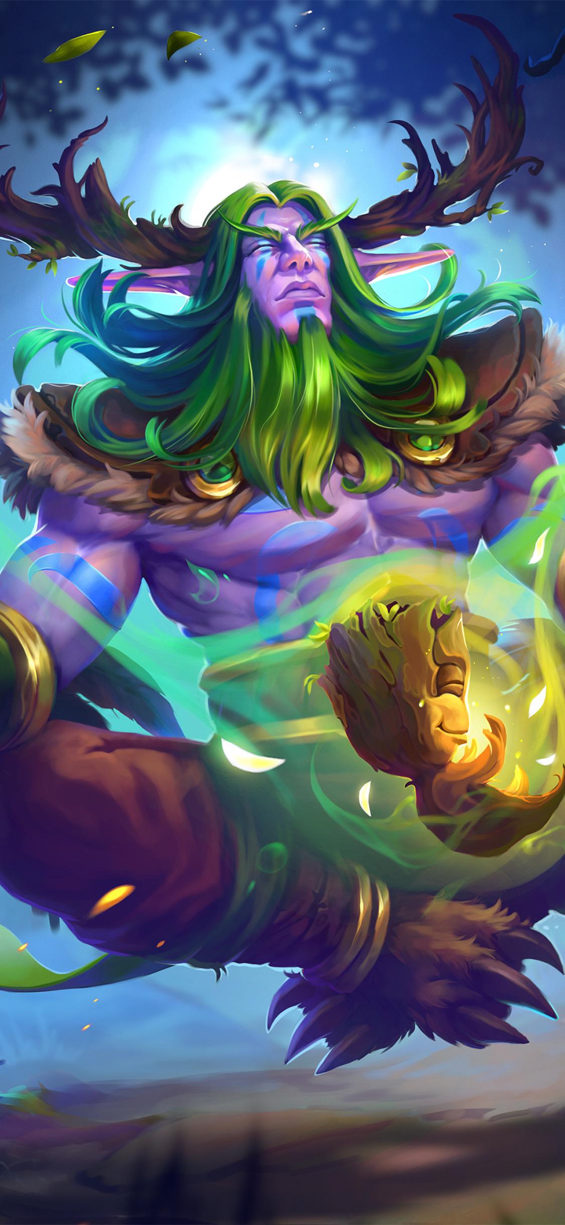 1125x2436 Malfurion Stormrage iPhone XS, iPhone iPhone X HD 4k Wallpaper, Image, Background, Photo and Picture