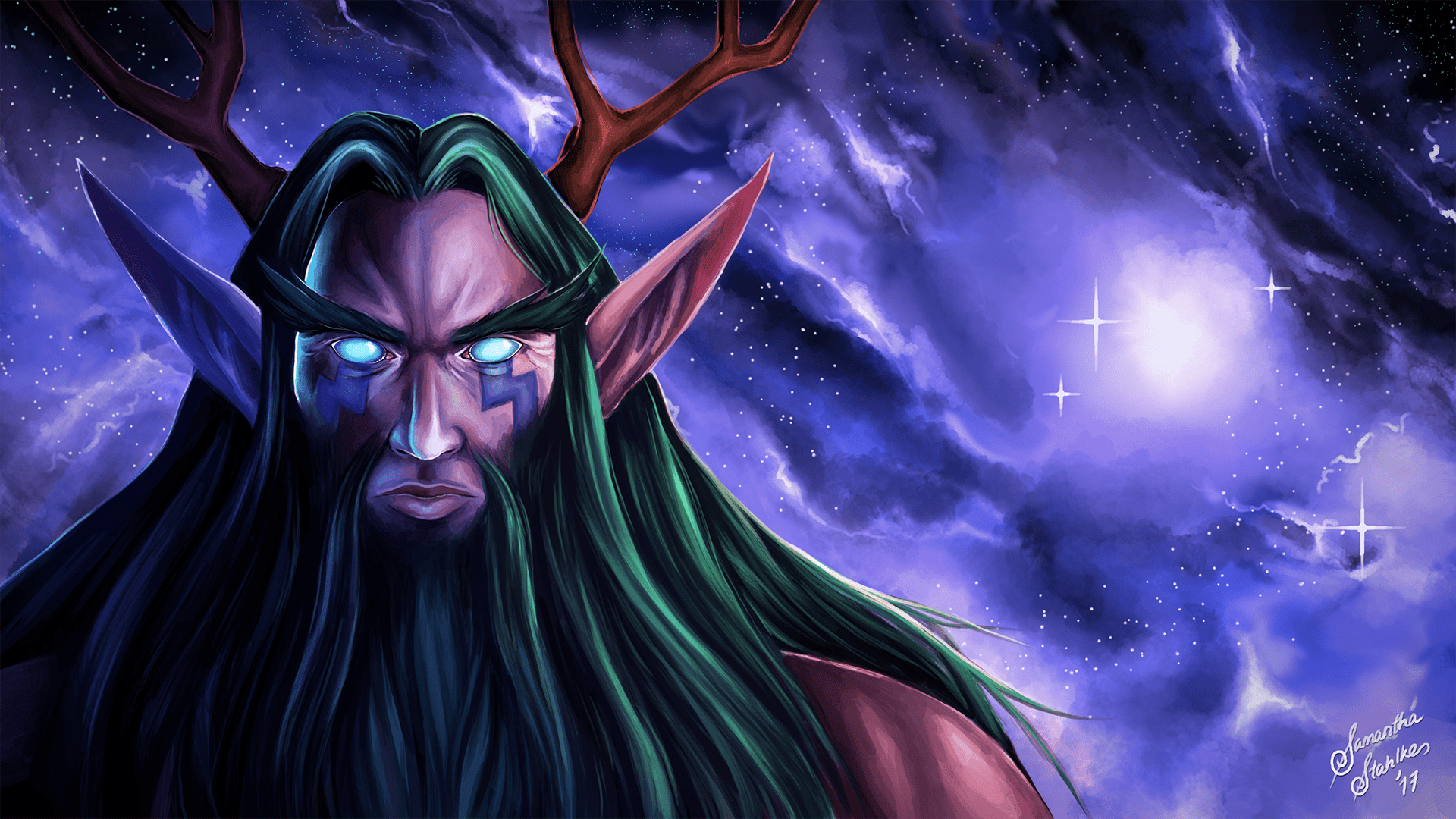 1920x1080 Malfurion Stormrage [OC]