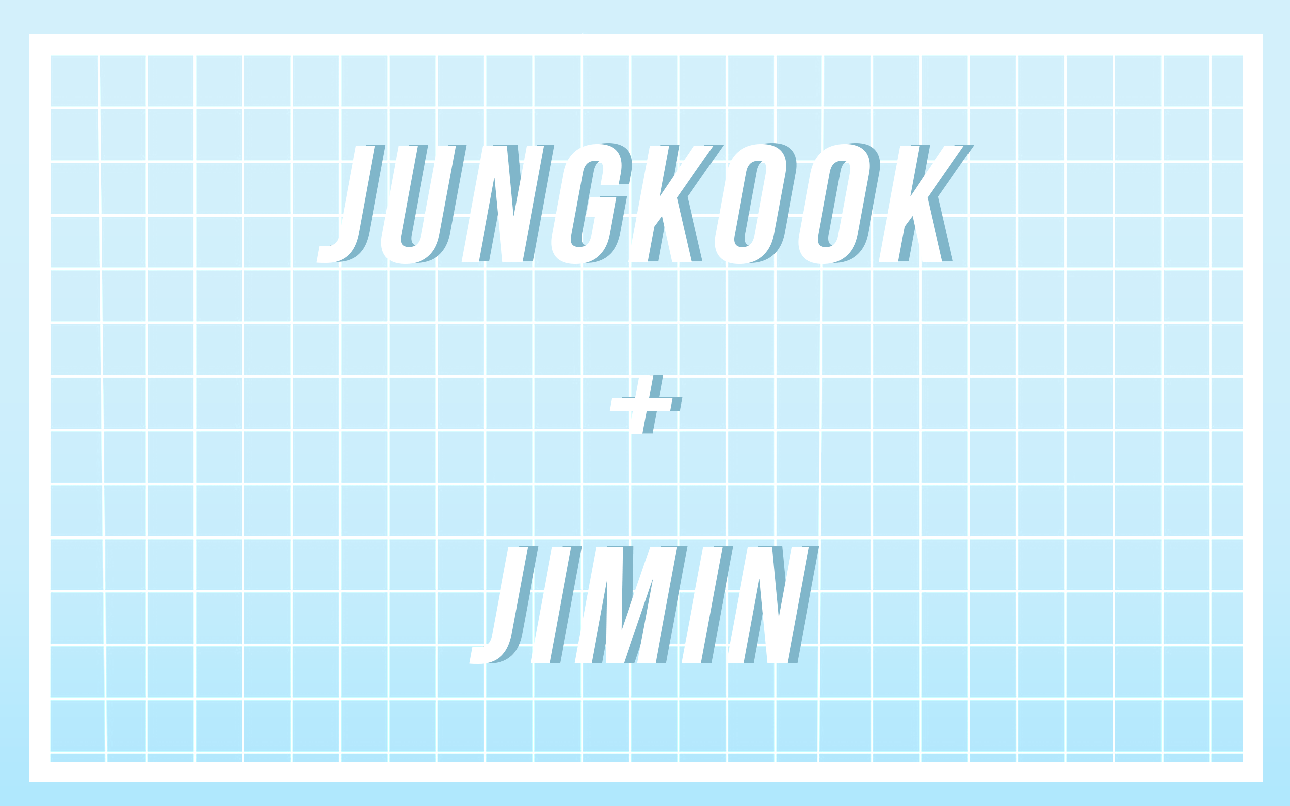 2560x1600 Bangtan Sonyeondan Nster: Pastel Blue + B W Jikook Wallpaper