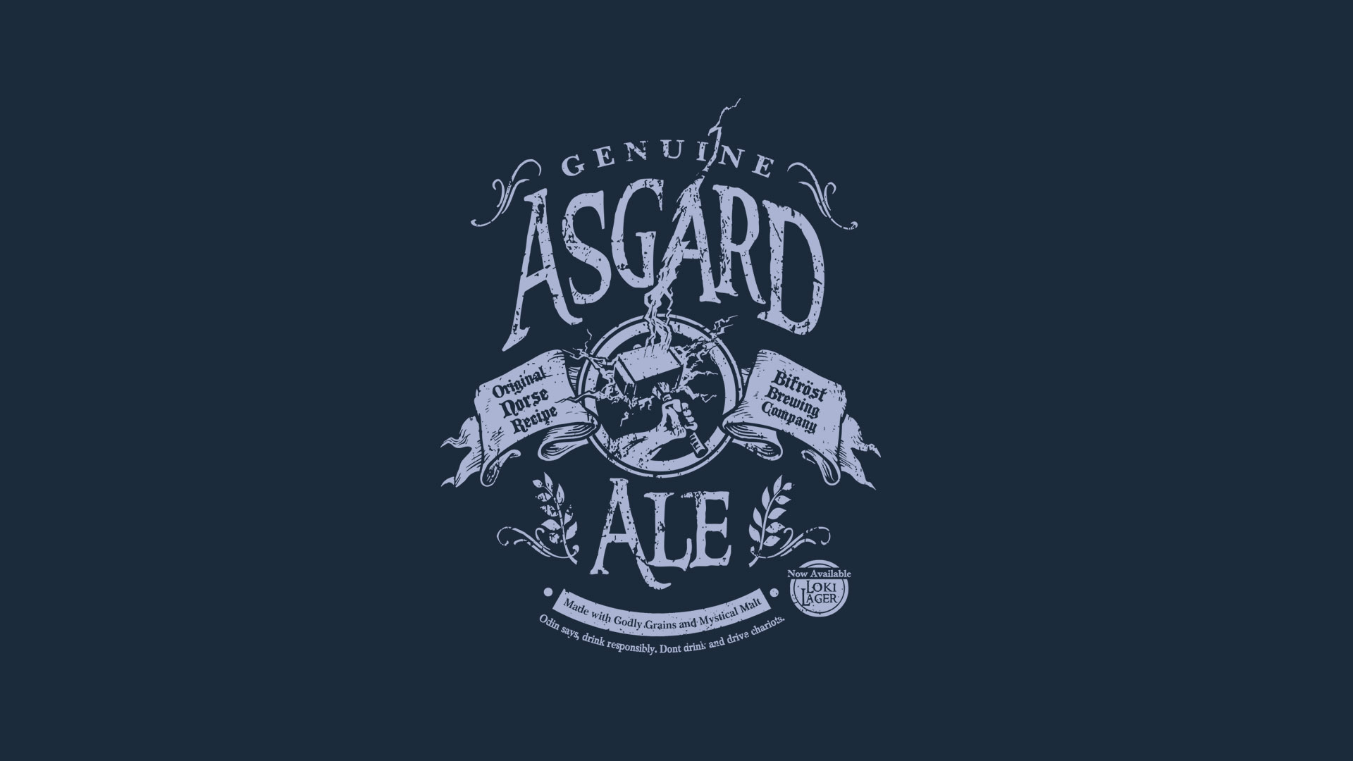 1920x1080 minimalistic, Thor, funny, Asgard, ale Wallpaper /