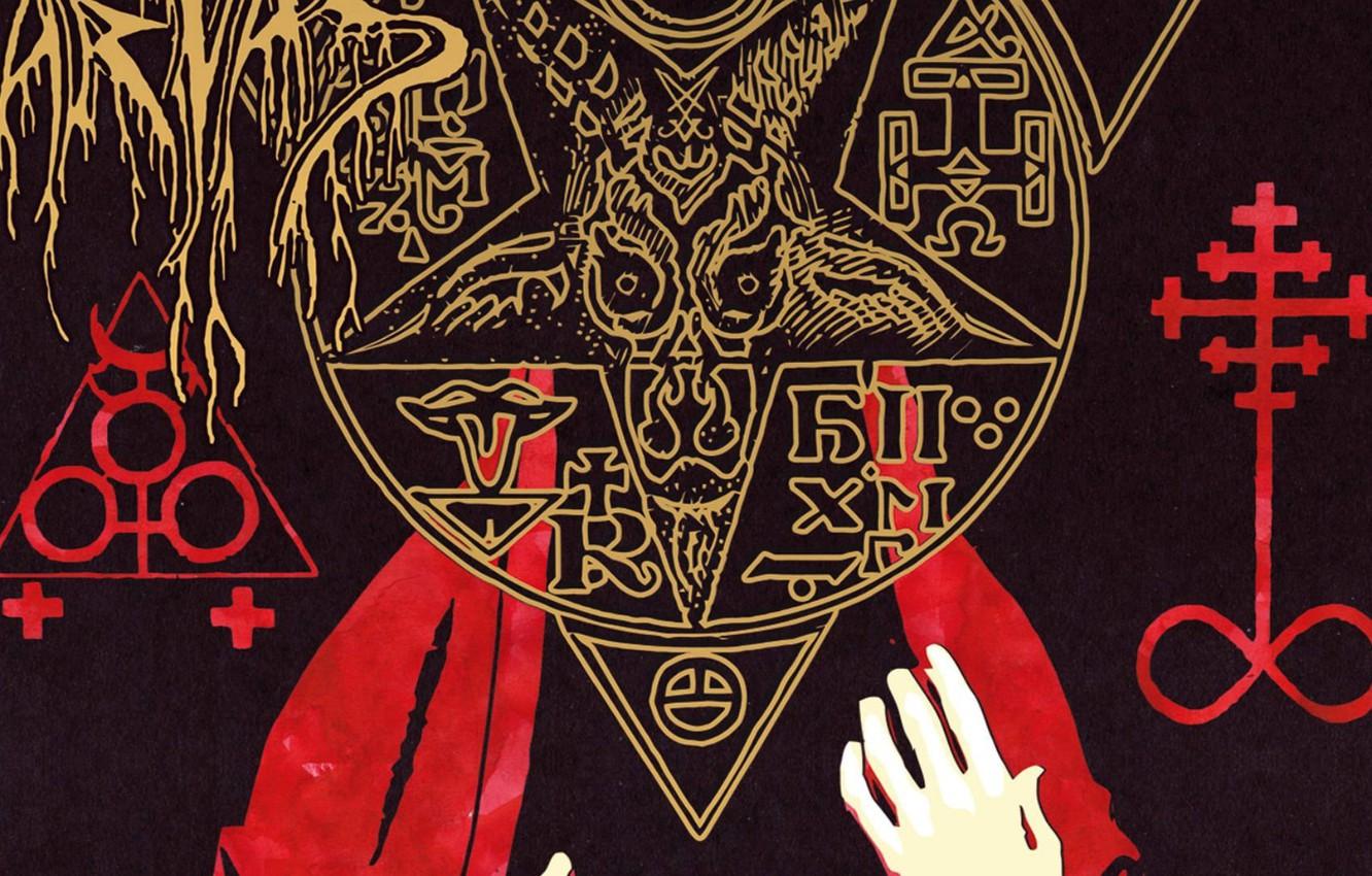 1332x850 Wallpaper evil, Baphometh, occult image for desktop, section минимализм