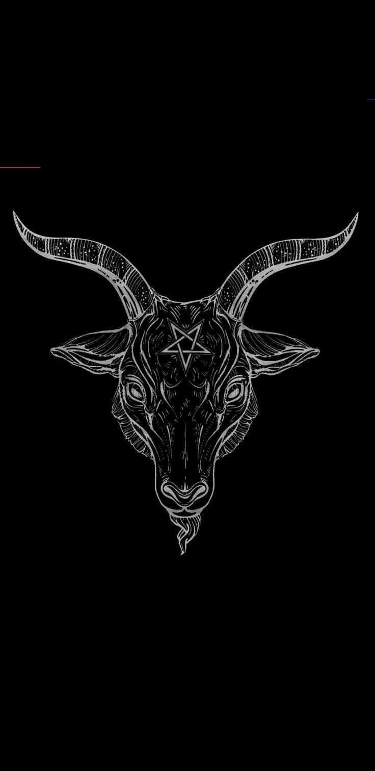 736x1512 Satan's goat <br>. Satanic art, Goth wallpaper, Satan drawing