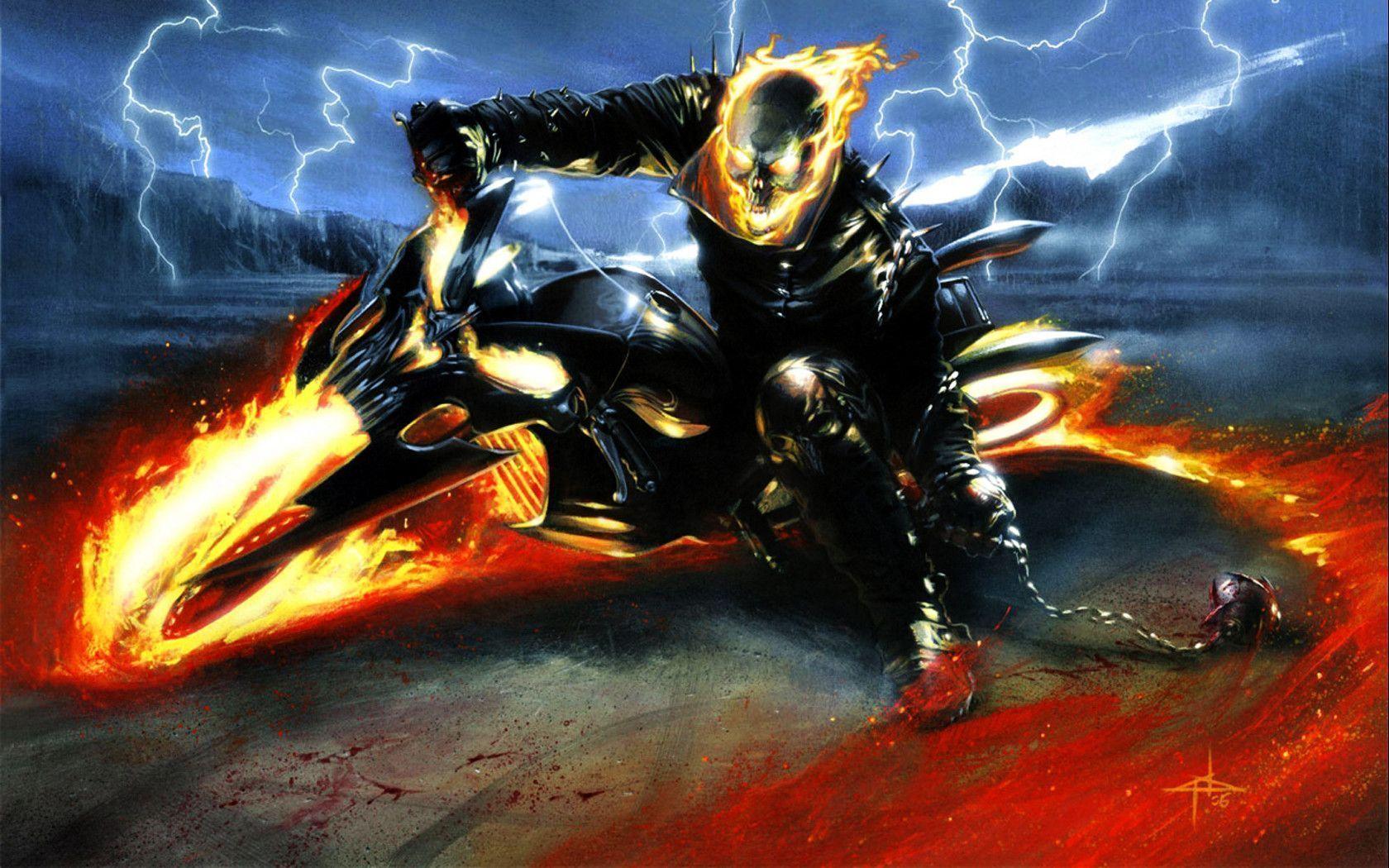 1680x1050 Ghost Rider HD Wallpaper