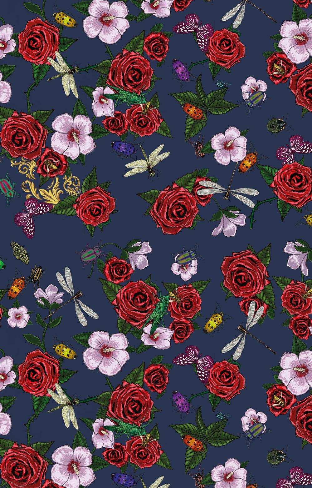 1000x1561 Adidas Originals for Rita Ora FW14. Vintage flowers wallpaper, Pop art wallpaper, Flower wallpaper
