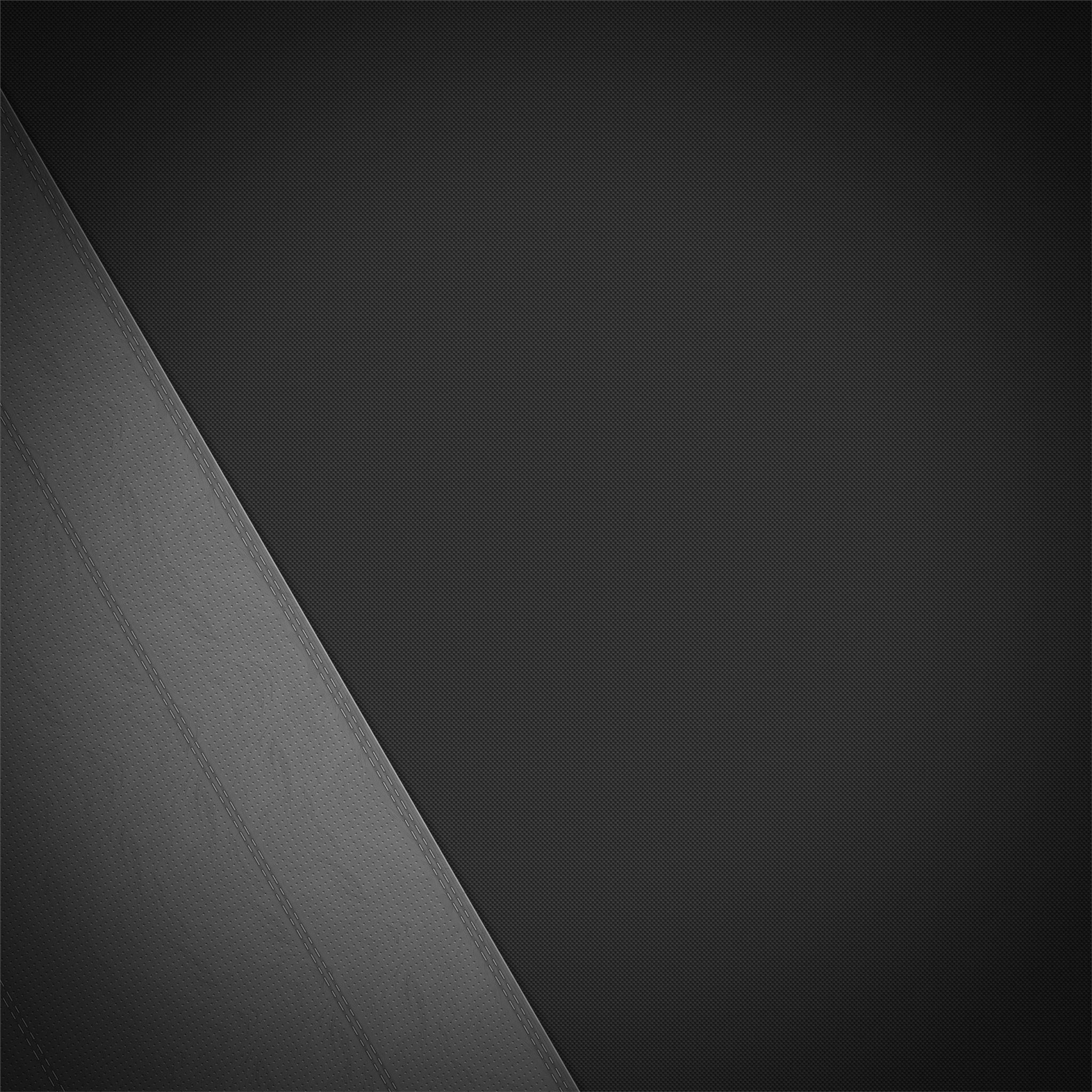 2048x2048 leather texture black 4k iPad Air Wallpaper Free Download