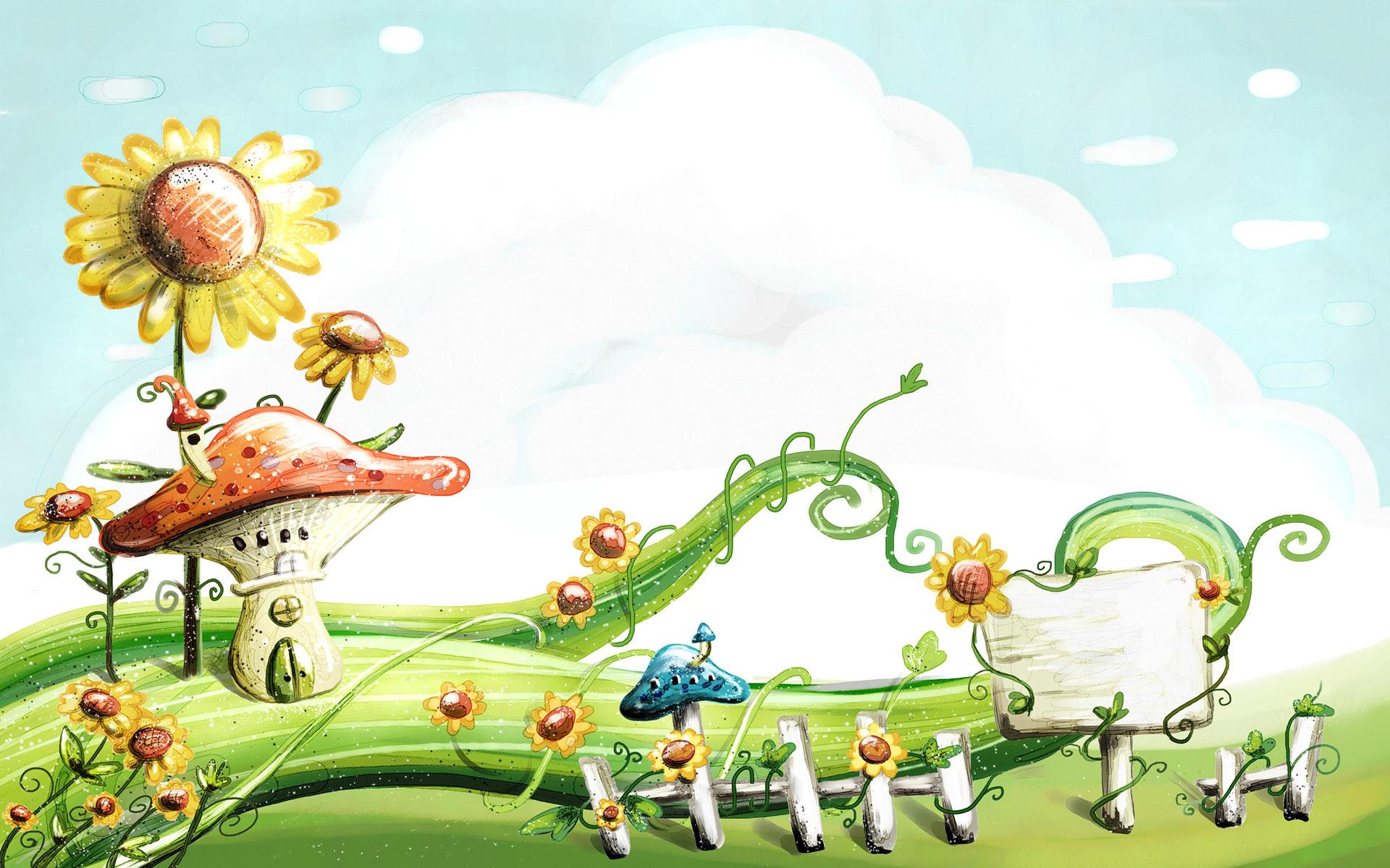 1920x1200 Cartoon Spring