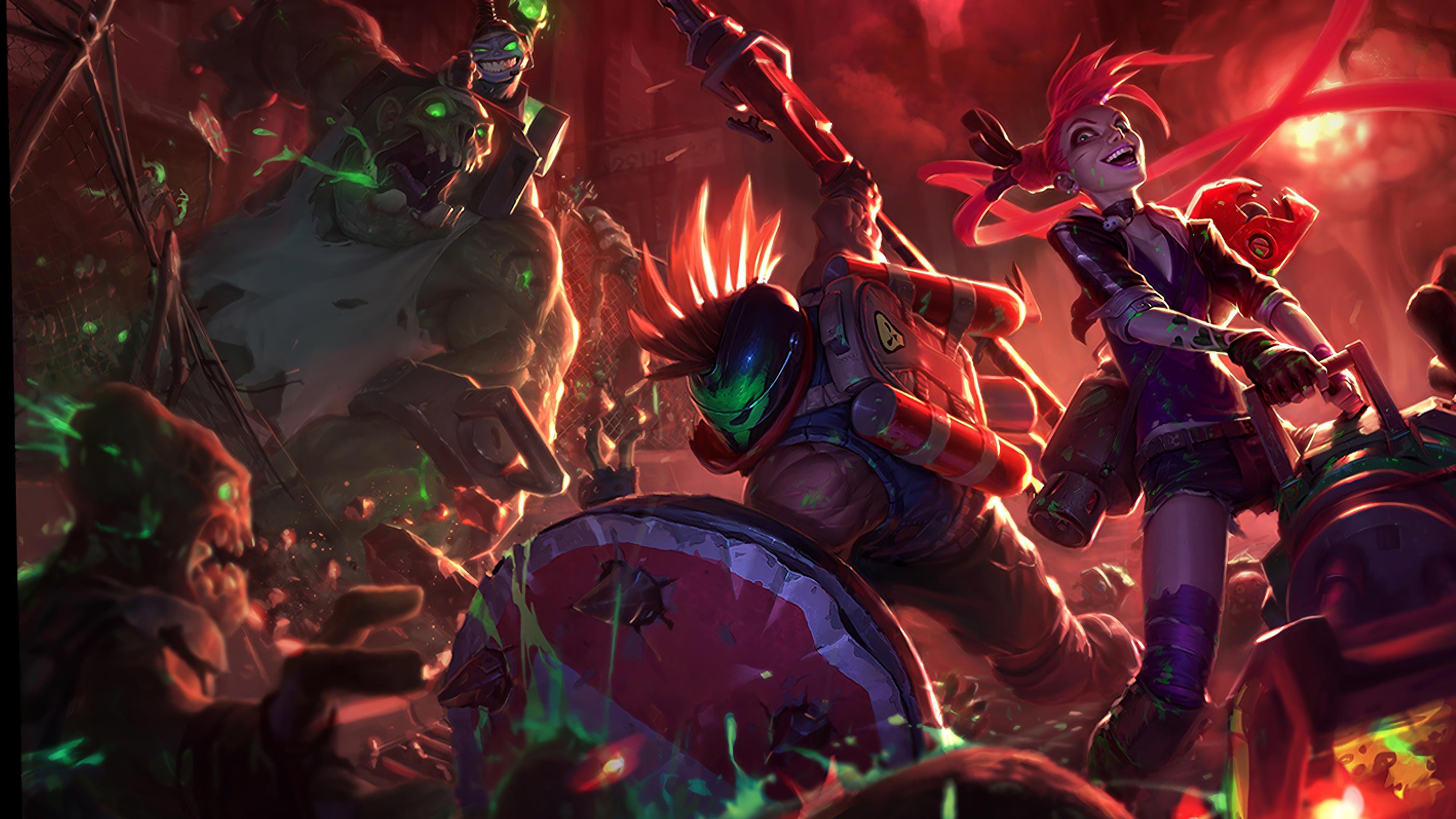 3840x2160 Wallpaper 4k Slayer Pantheon LoL Splash Art League of Legends league of legends, Pantheon