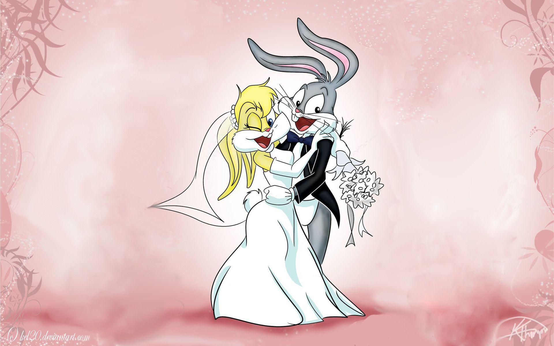 1920x1200 Girl Bugs Bunny Wallpaper
