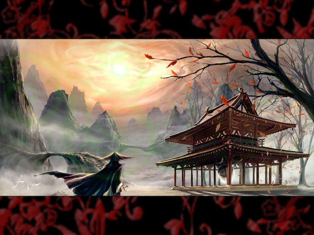 1024x768 Japanese Ninja Wallpaper
