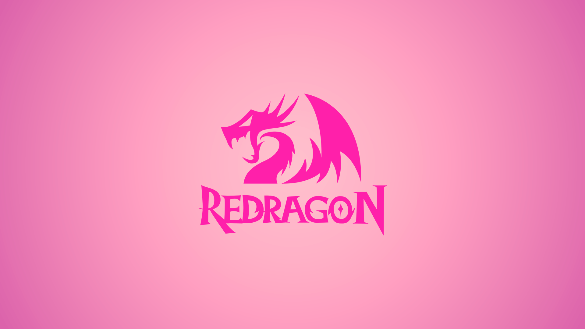 1920x1080 pink background, redragon, PC gaming, logo. Mocah HD Wallpaper