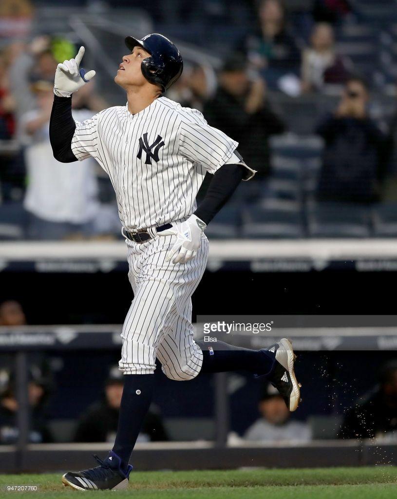 815x1024 Aaron Judge of the New York Yankees celebrates his solo home run in. New york yankees stadium, New york yankees, Ny yankees