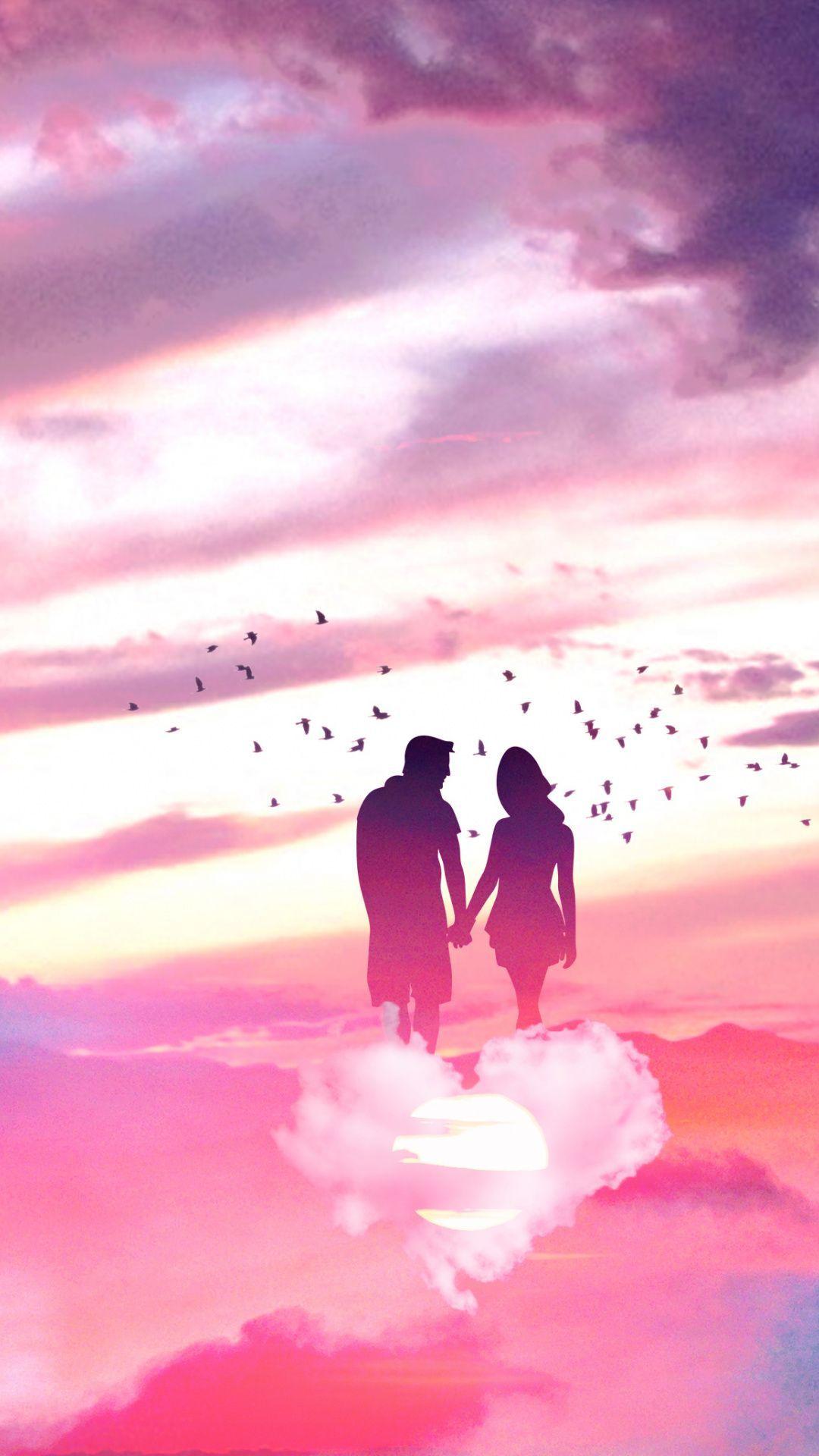 1080x1920 Love Sky Wallpaper