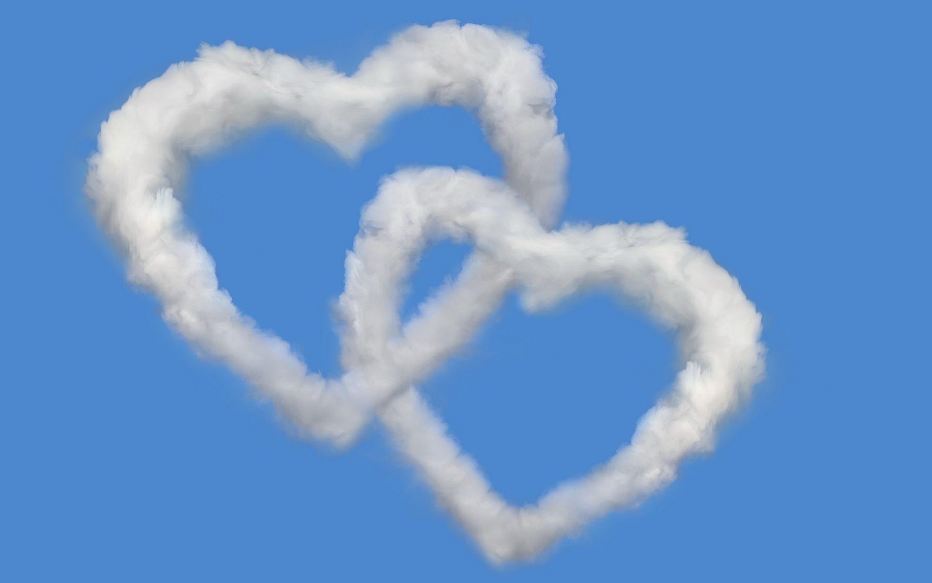 1920x1200 Download wallpaper 1920x1200 heart, love, clouds, sky widescreen 16:10 HD background