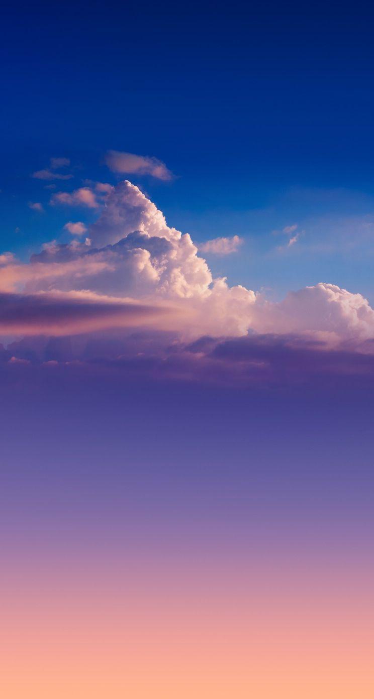 744x1392 Beautiful Clouds Wallpaper