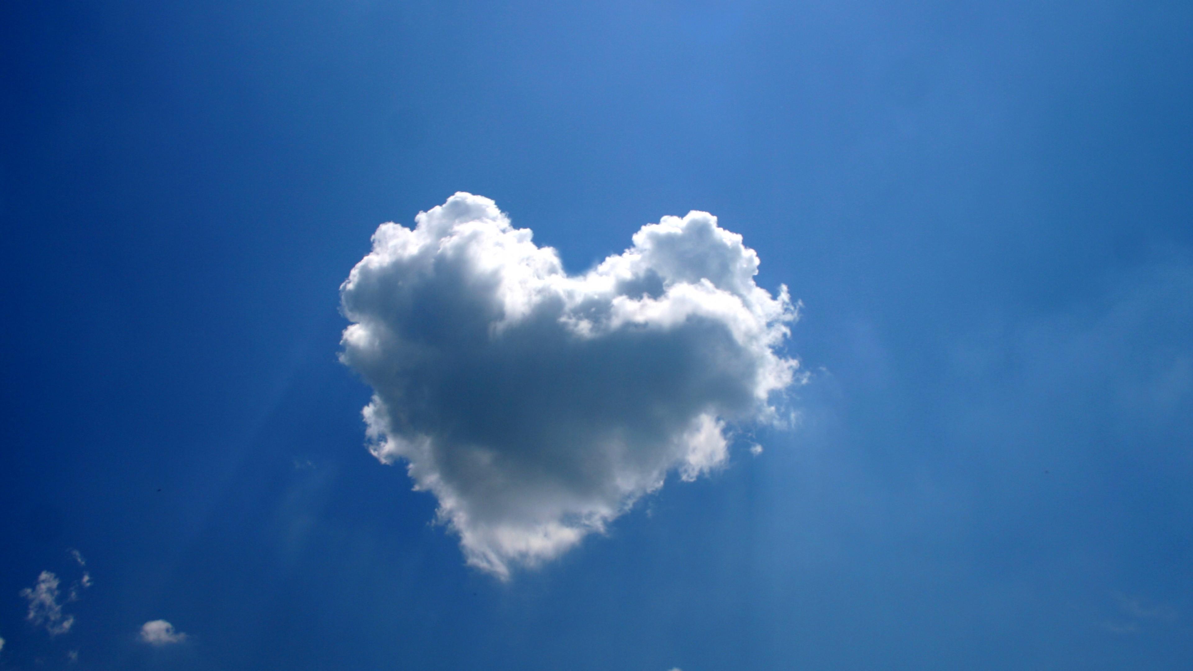 3840x2160 Stock Image love image, heart, clouds, 4k, Stock Image