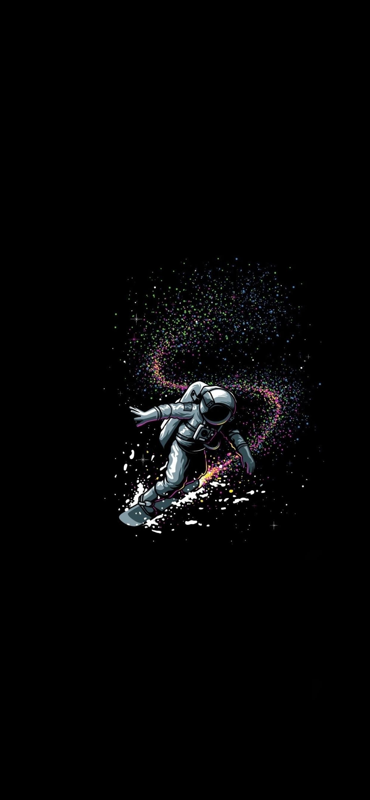 1242x2688 Astronaut Space Screensaver Anime Wallpaper