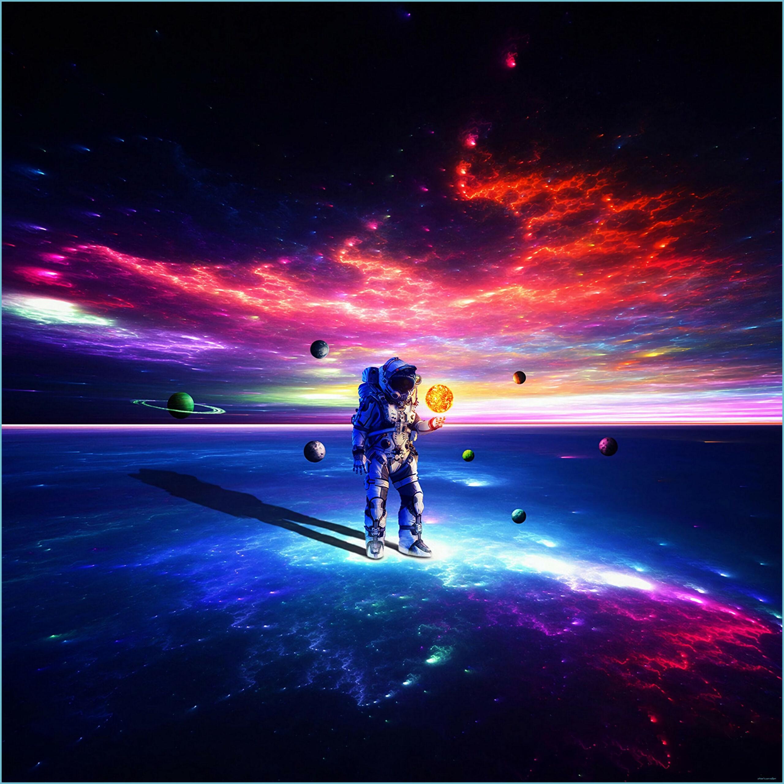 2560x2560 Astronaut Space Screensaver Anime Wallpaper In Space Wallpaper