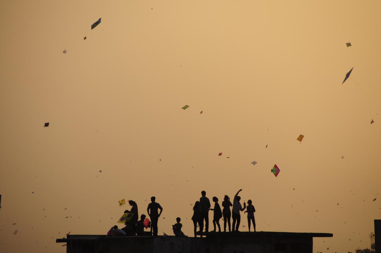1280x850 Flying Kite In Dashain