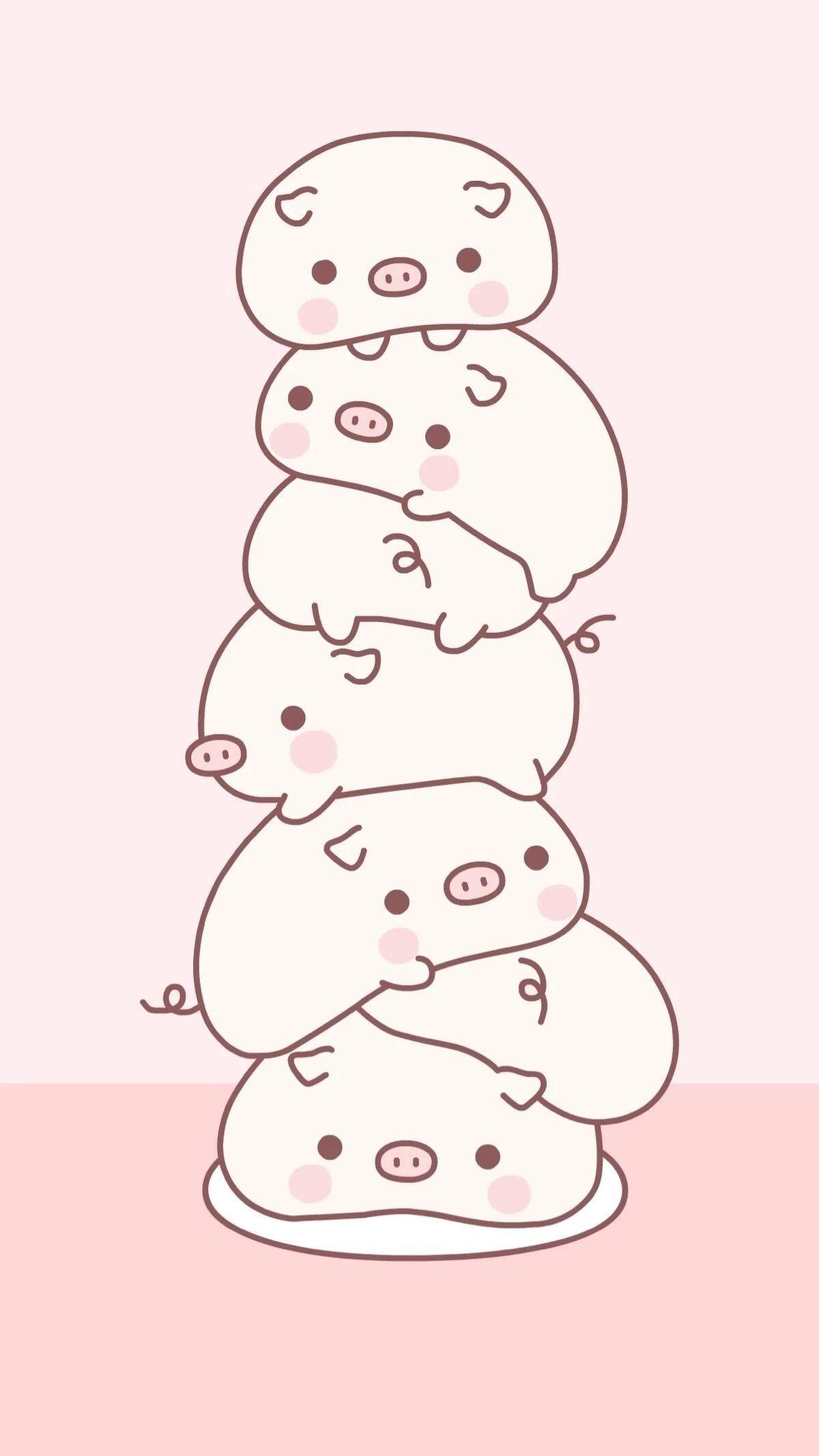 1200x2133 Kawaii Pig Wallpaper