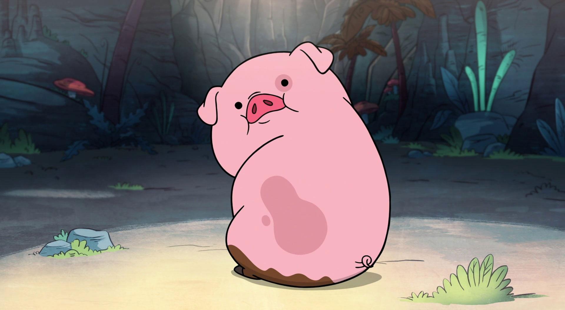 1920x1053 Cute Funny Piggy wallpaper, Waddles illustration, pet pig, Mabel, representation • Wallpaper For You HD Wallpaper For Desktop & Mobile