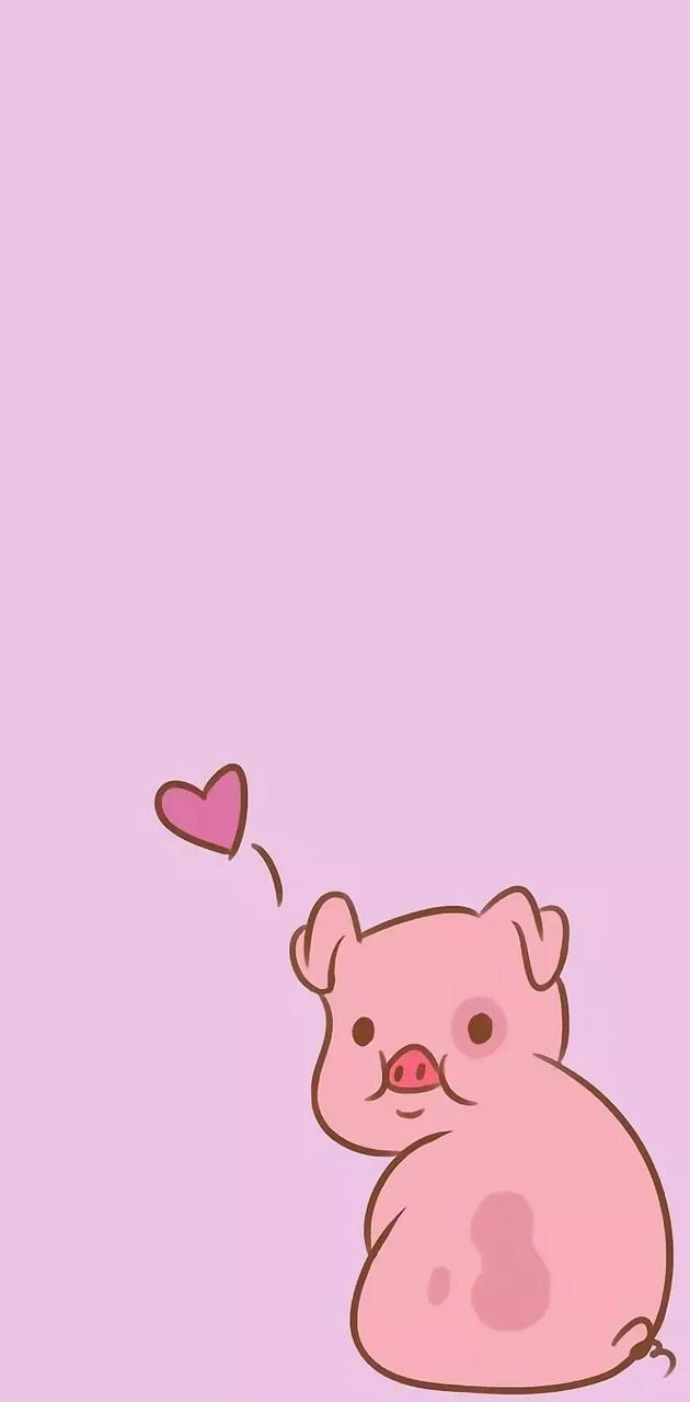 630x1280 Cute animal pig wallpaper