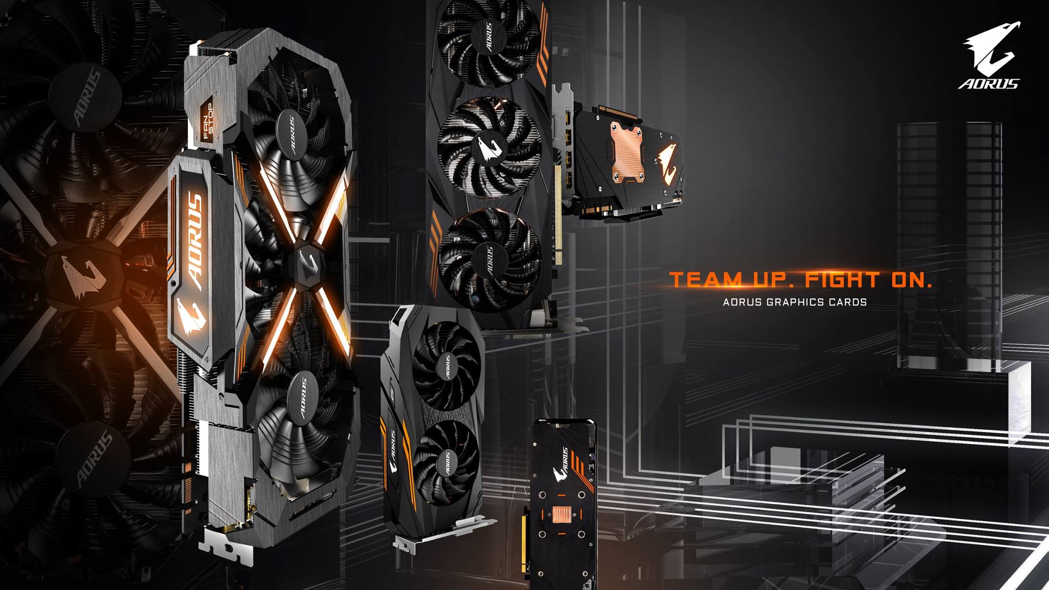 2048x1152 Full AORUS graphics card lineup unveiled