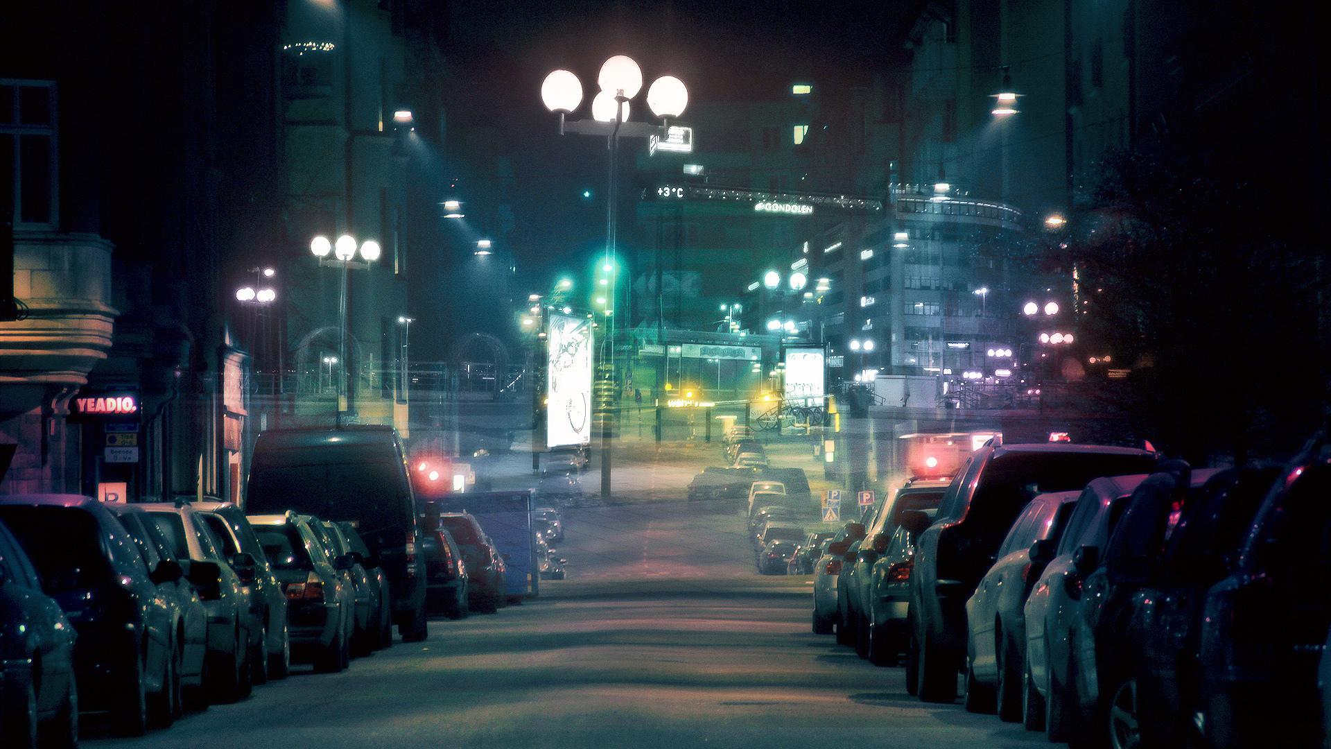 1920x1080 night city HD wallpaper, background