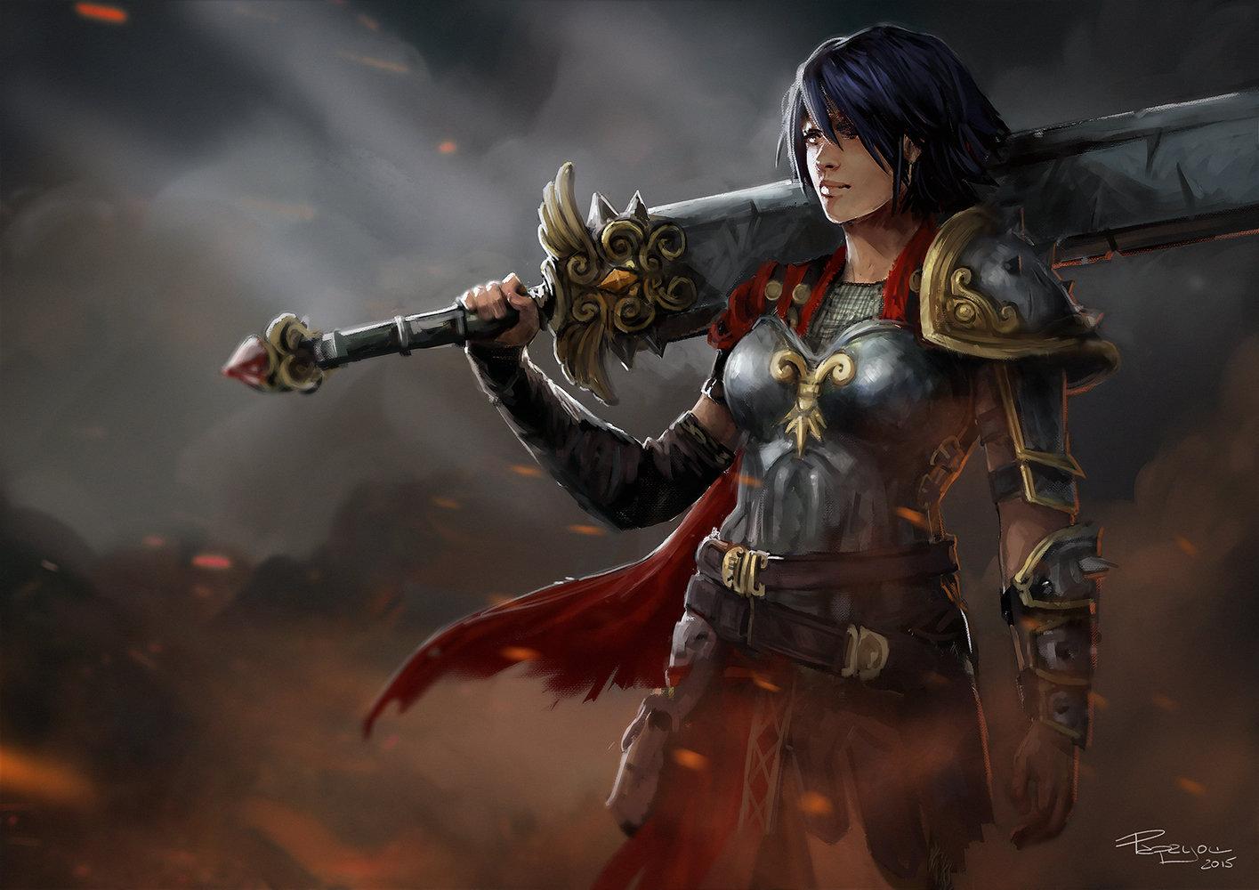 1415x1000 To whomever made this Bellona fan art: I thank you!: Smite
