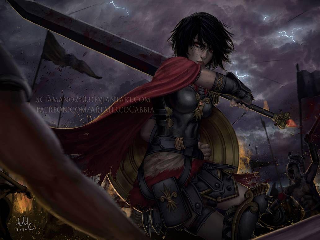 1032x774 Bellona. Art, Fantasy female warrior, Mobile legend wallpaper