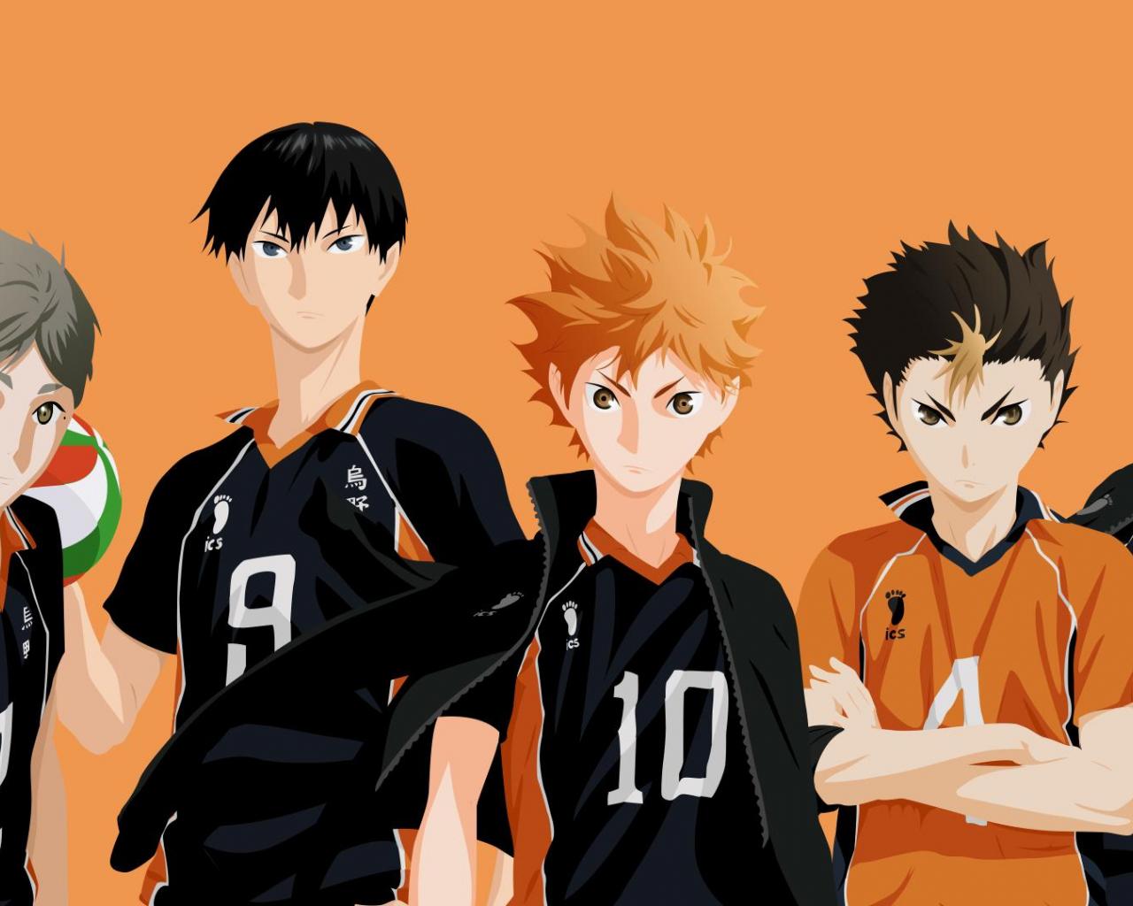 Download Haikyuu 4K Karasuno Team Eyes Glow Wallpaper