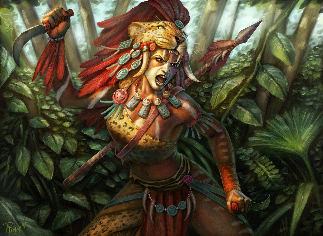 1045x764 Tribal Warrior. Tribal warrior, Aztec warrior, Art