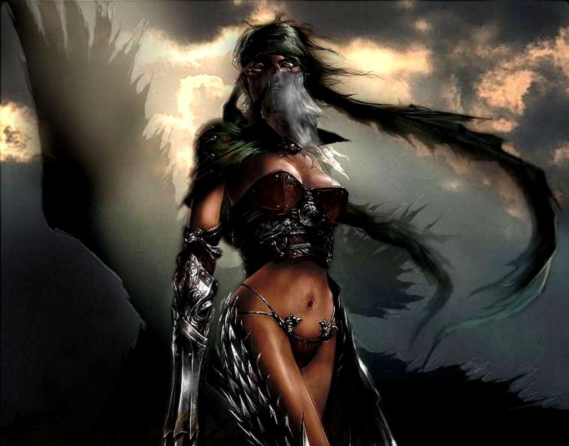 1164x912 Fantasy Female Warrior Wallpaper