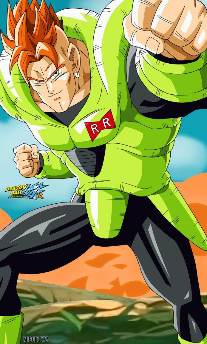 694x1152 Android 16 Dragon Ball Z HD Wallpaper