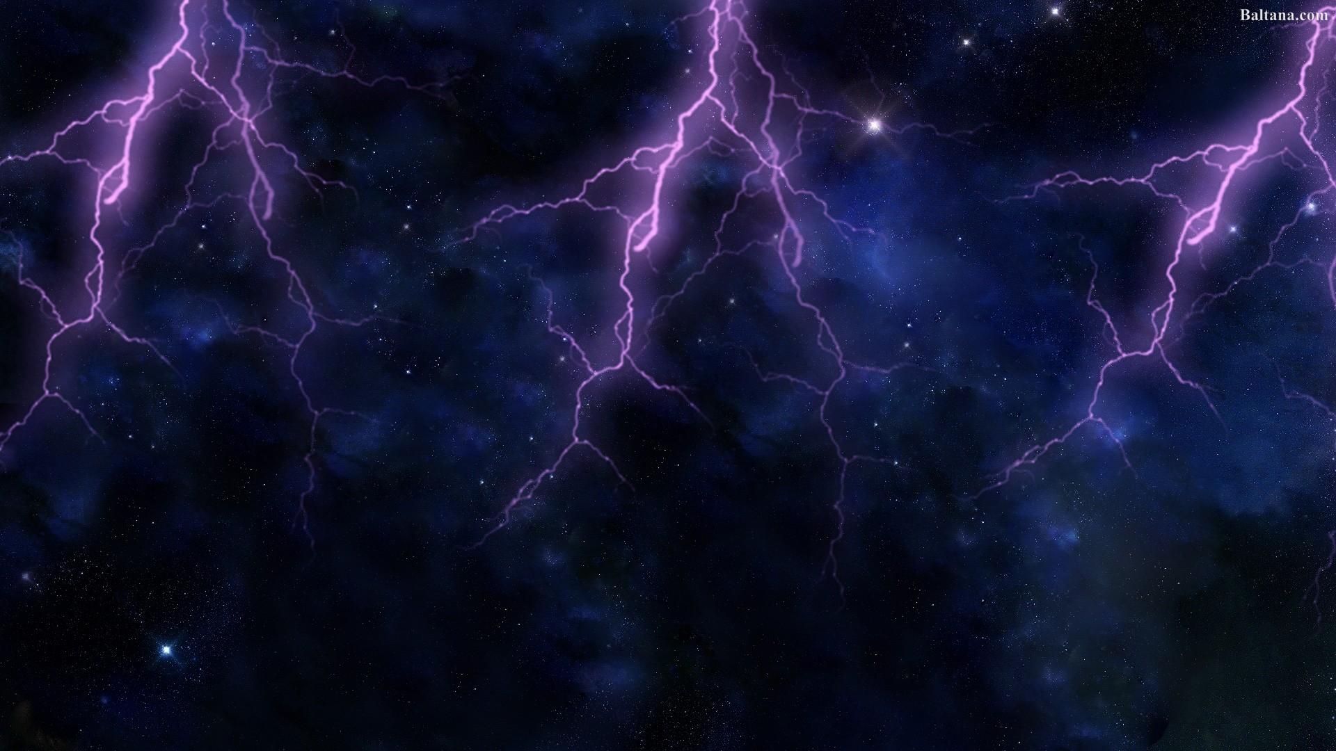 1920x1080 lightning wallpaper , thunder, thunderstorm, lightning, sky, nature, purple, atmosphere, electric blue, violet, space