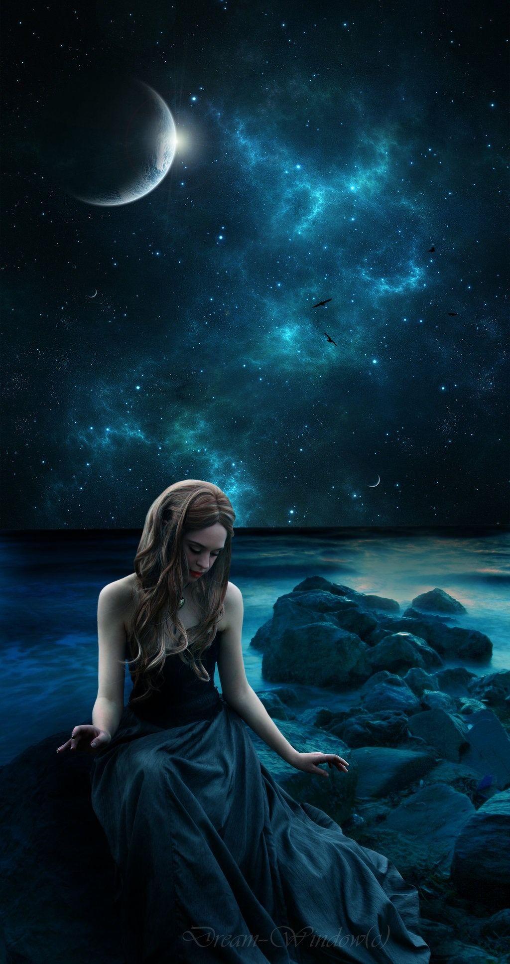 1024x1935 Moon Goddess. Fantasy photography, Beautiful fantasy art, Beautiful dark art