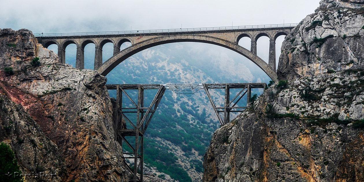 1260x630 Veresk Bridge, located in the Veresk district of Savadkuh County, in Mazandaran province. IRAN. The bridge played a real vital r. Iran, Airplane drawing, Bridge