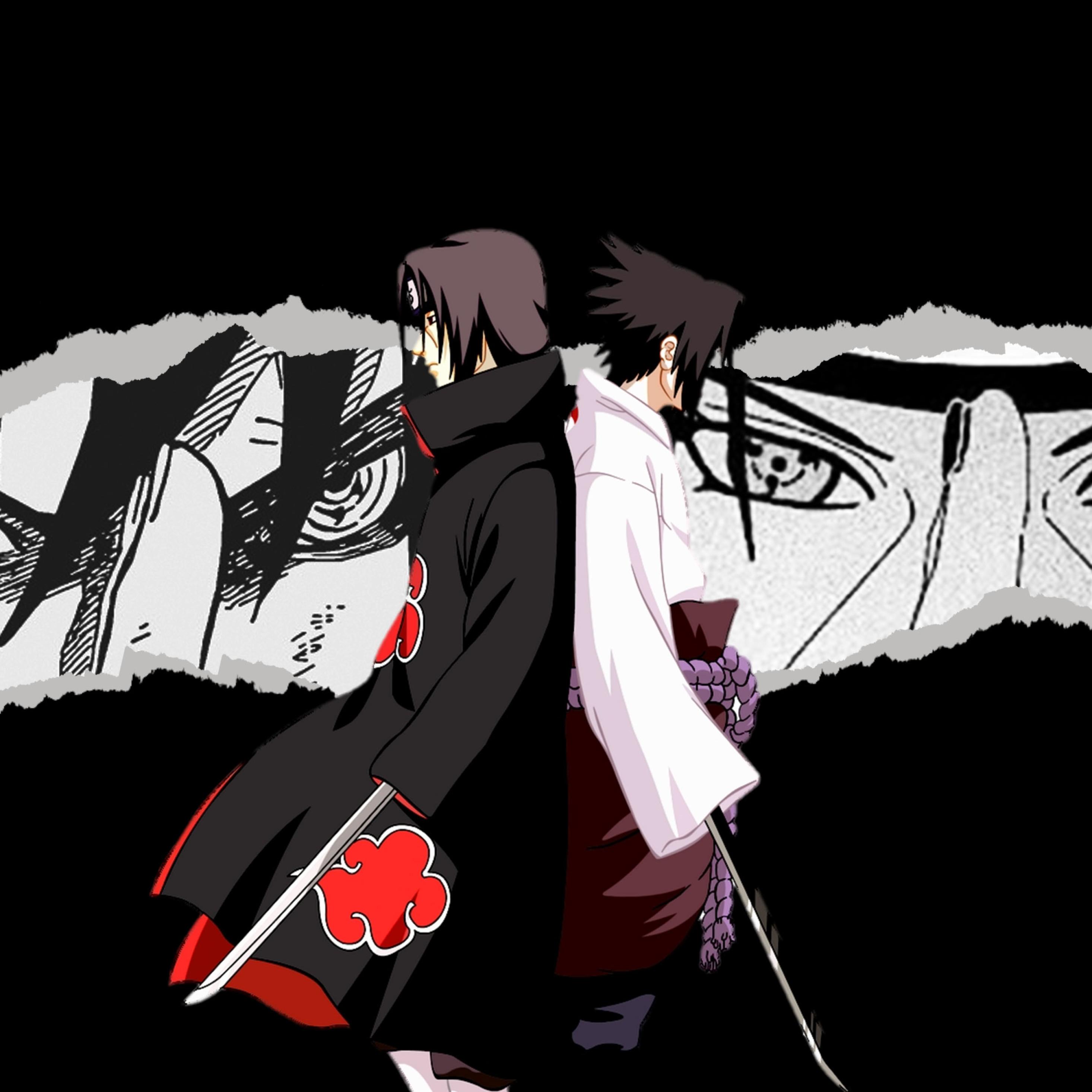 2932x2932 Itachi vs Sasuke 4K Naruto iPad Pro Retina Display Wallpaper, HD Anime 4K Wallpaper, Image, Photo and Background