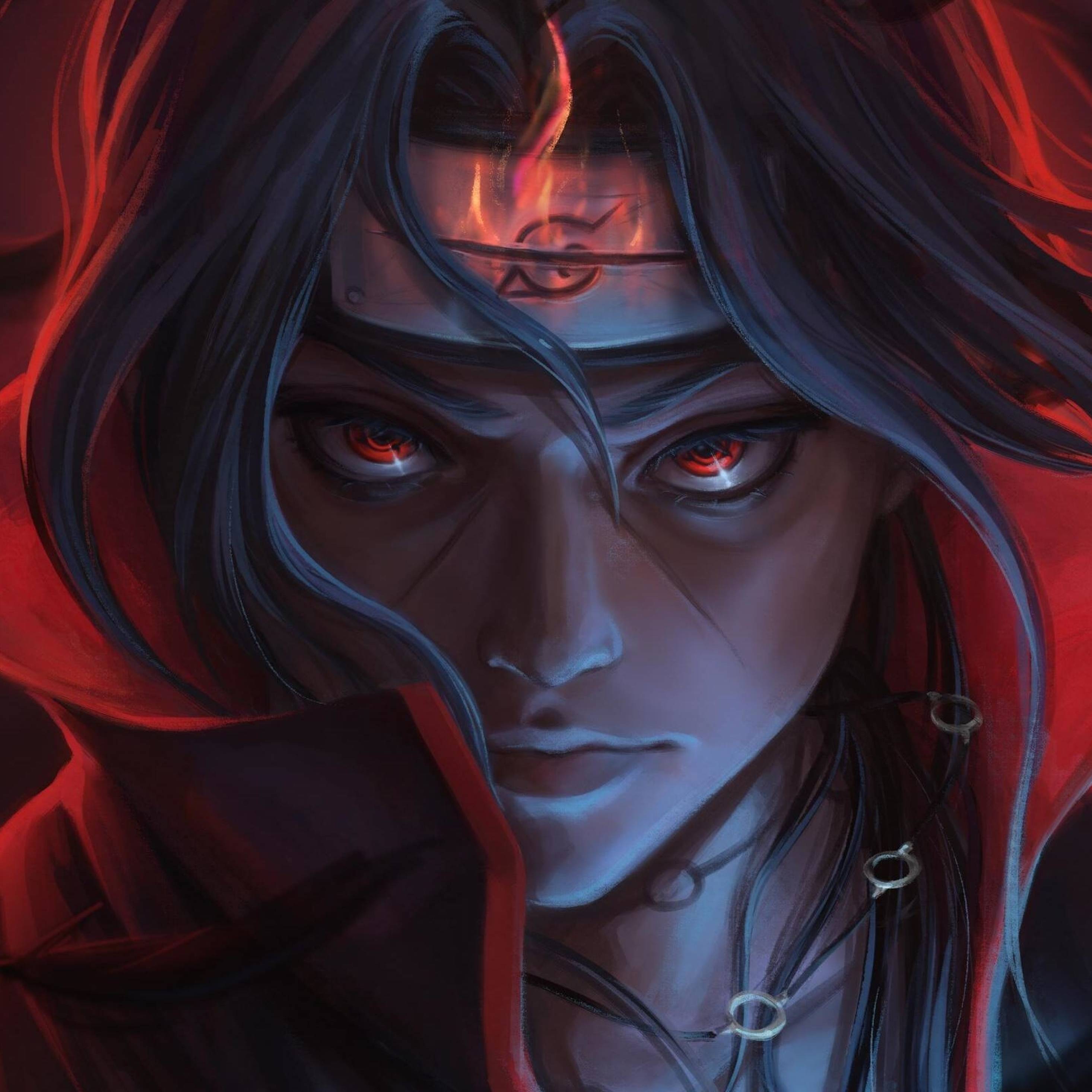 2932x2932 Cool Itachi Uchiha Naruto Art iPad Pro Retina Display Wallpaper, HD Anime 4K Wallpaper, Image, Photo and Background
