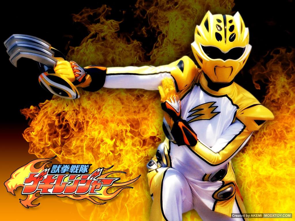 1024x768 Yellow jungle master mode Power Ranger Wallpaper