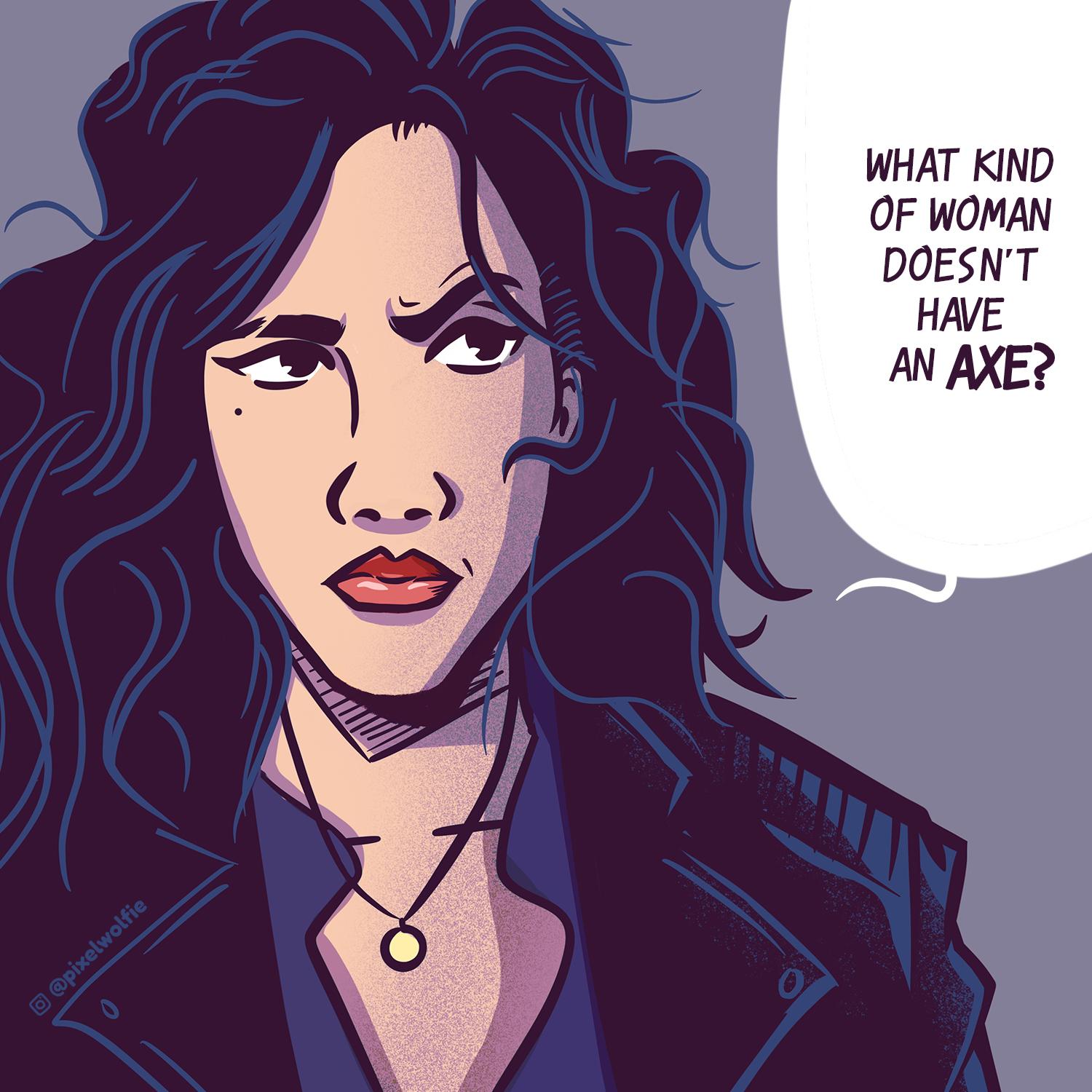 1500x1500 Here's my illustration tribute to Detective Rosa Diaz!: brooklynninenine