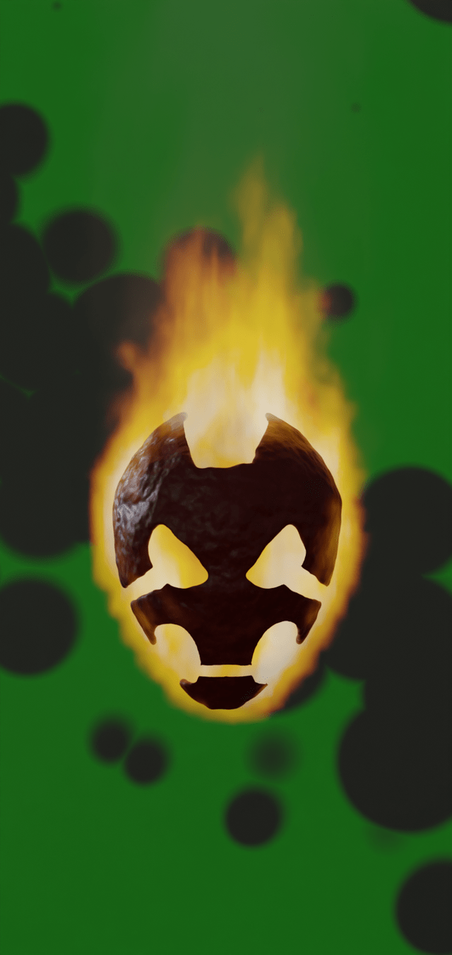 640x1351 Heatblast wallpaper I made recently. It's still looking a bit odd to me, any tips to improve it?: blender