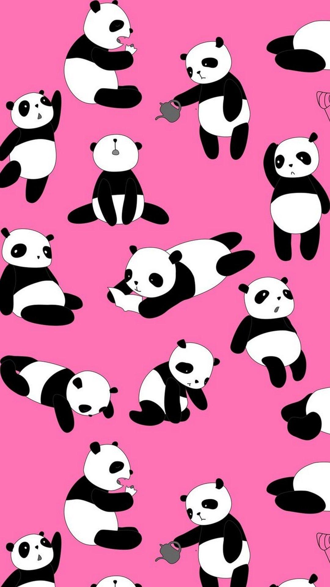 Kawaii Cute Panda Wallpapers Top Free Kawaii Cute Panda Backgrounds Wallpaperaccess