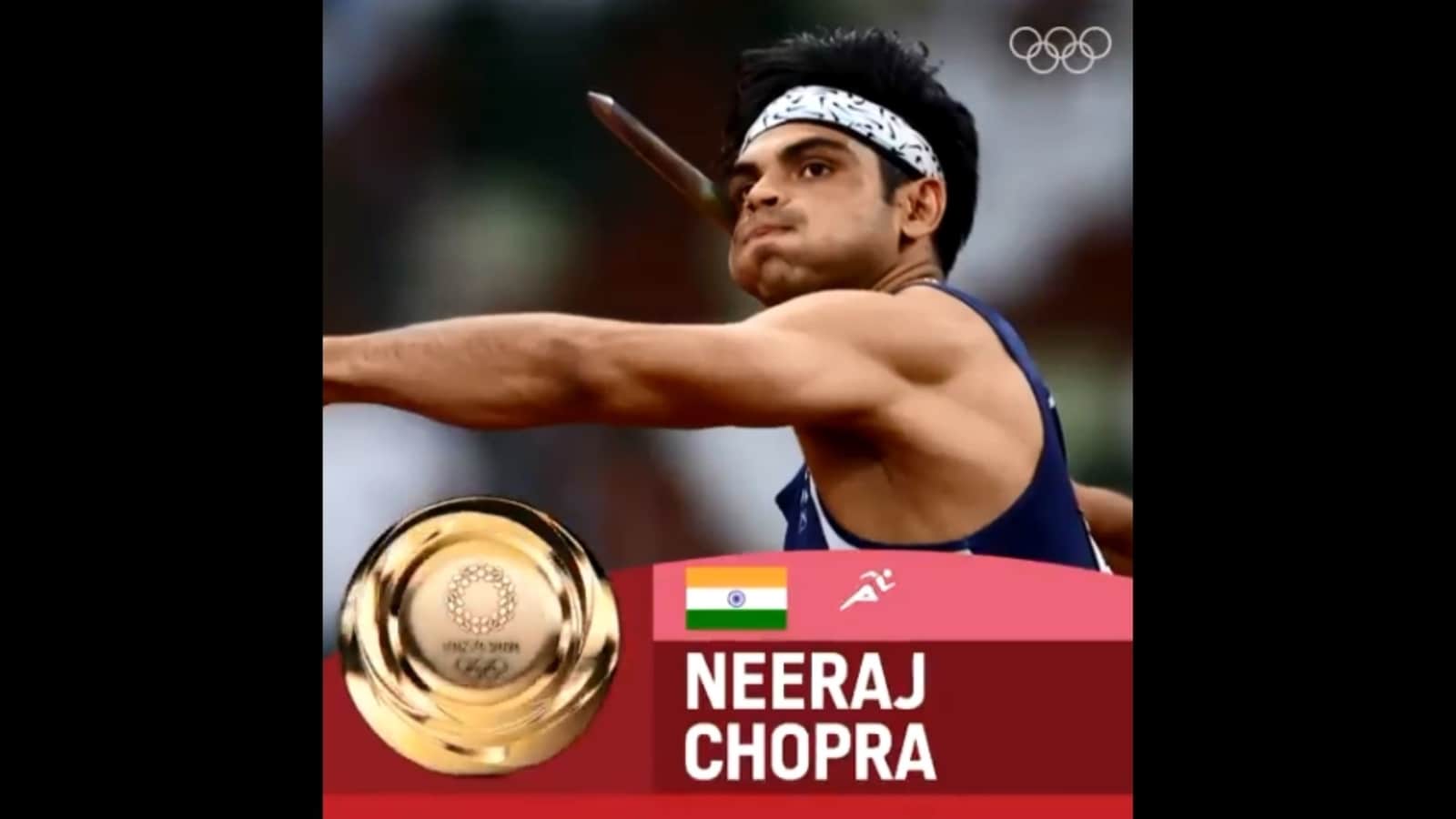 1600x900 Neeraj Chopra wins historic gold medal in men's javelin throw. Twitter reacts