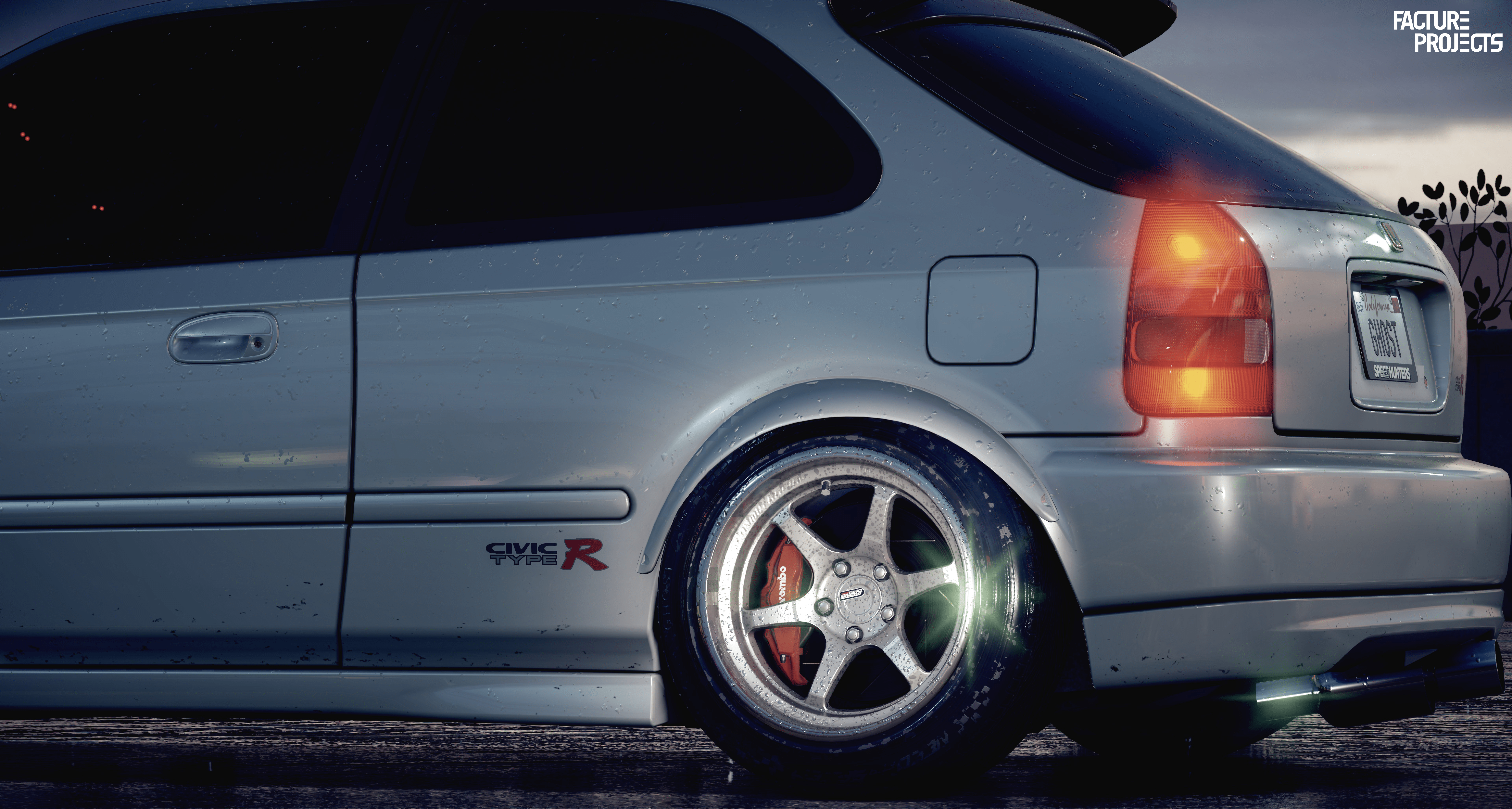 7680x4108 Honda Civic Type R White VTEC NFS 2015 Need For Speed Wallpaper:7680x4108