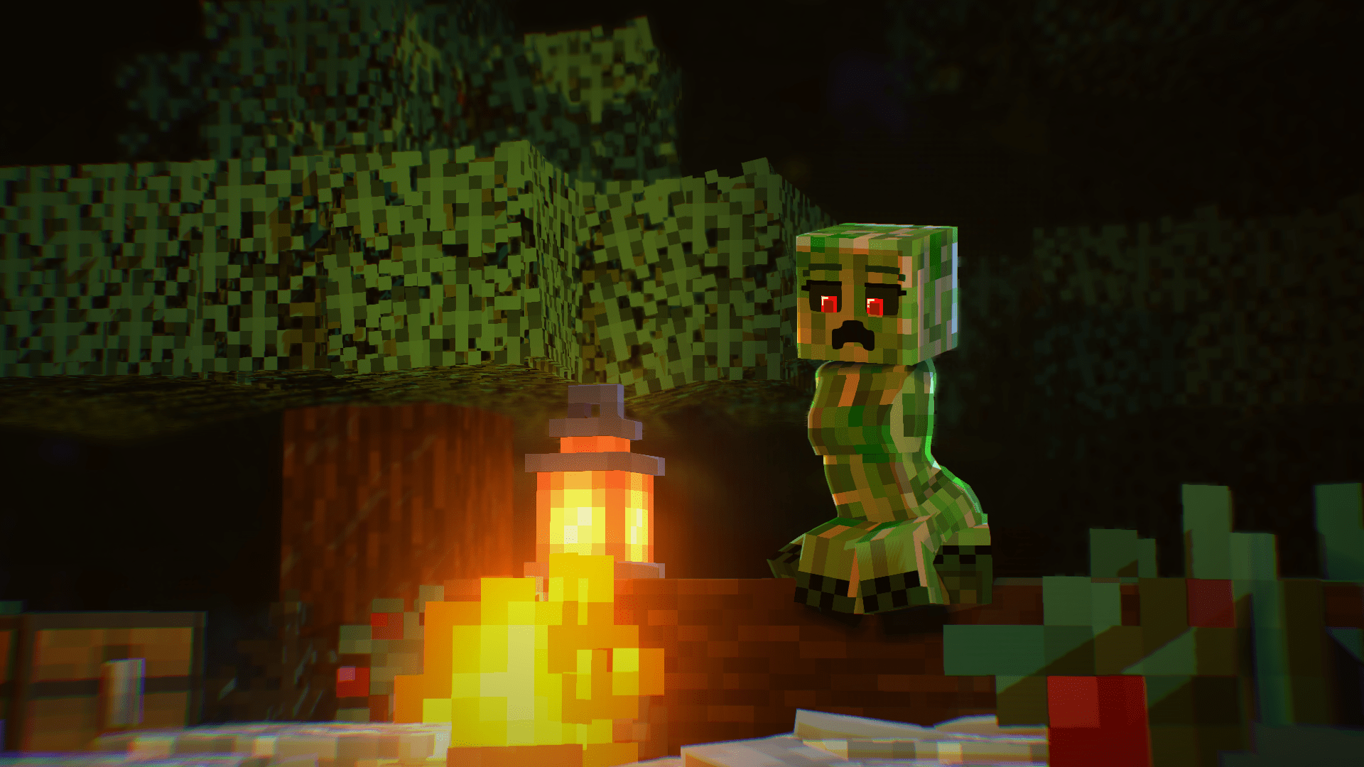 1920x1080 Female Creeper Chillin' Near Campfire And Art Imator Forums